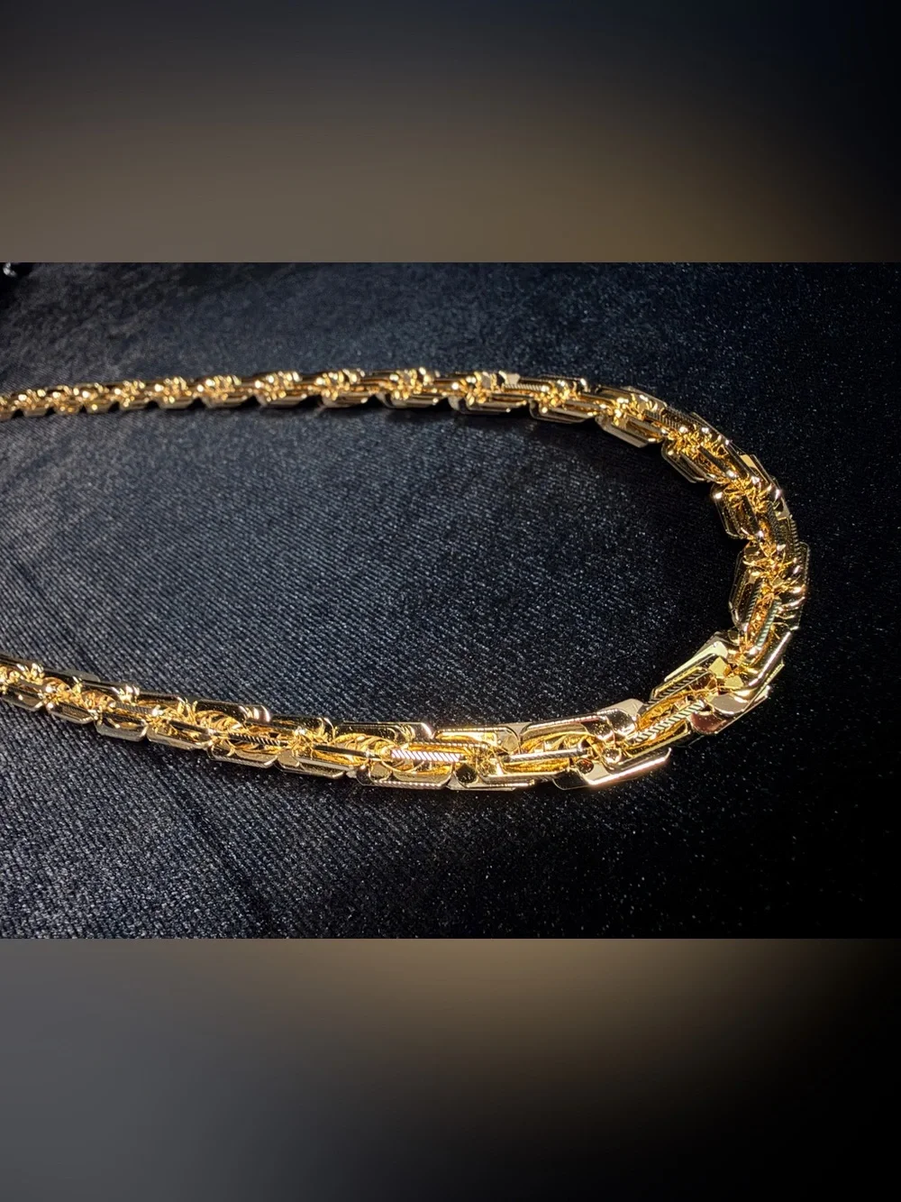 Milano Italy 14K Stamped Gold filled 24in 8MM Necklace Brand New Big Boy Piece